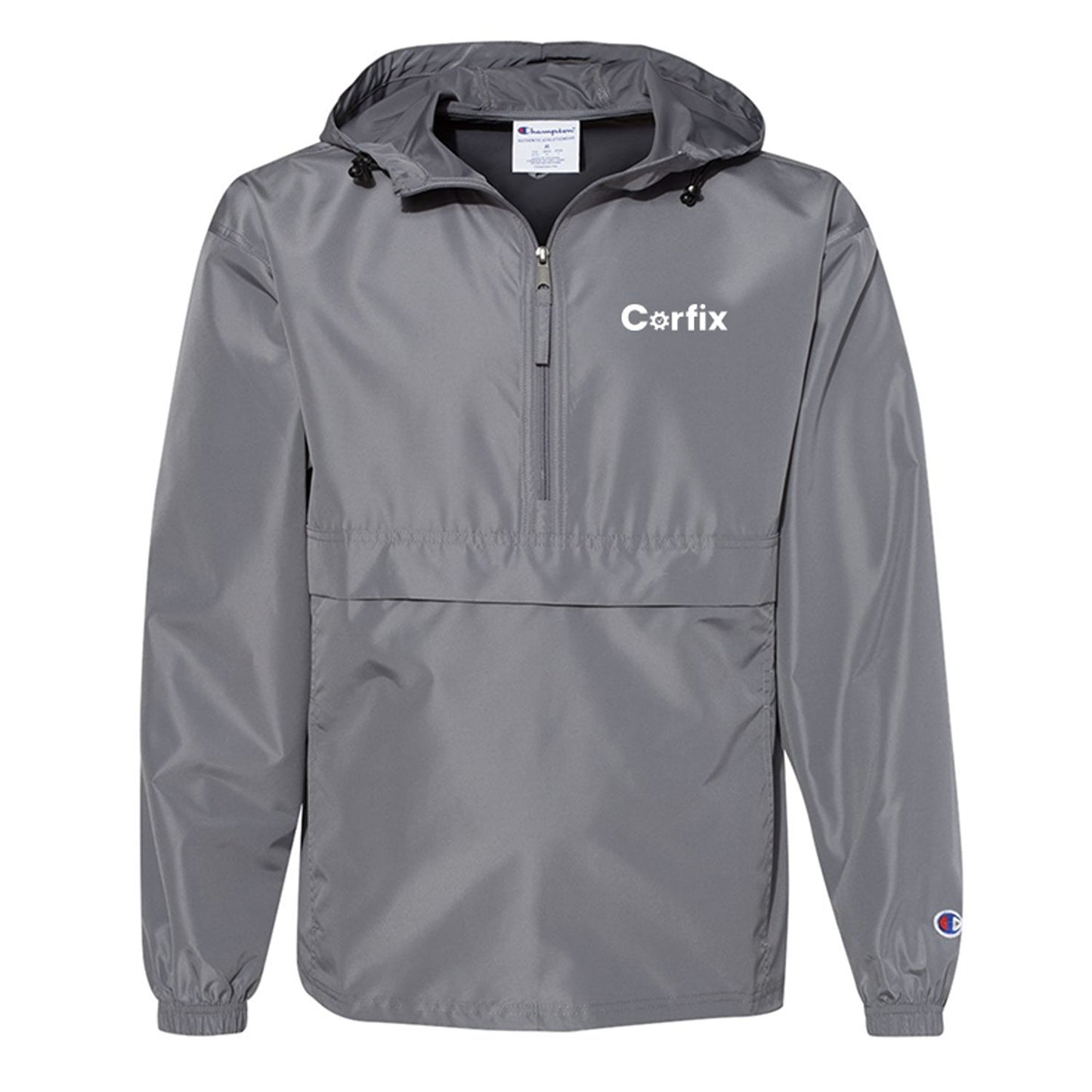 Champion - Hooded Packable Quarter-Zip Jacket